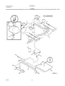 05 - Burner parts for Frigidaire Range FGF335CGSJ from AppliancePartsPros.com
