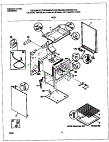 04 - Body parts for Frigidaire Range FGF335CGSG from AppliancePartsPros.com