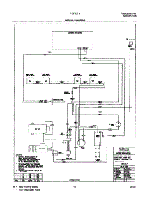 13 - Wiring Diagram parts for Frigidaire Range FGF337ASA from AppliancePartsPros.com