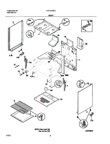 07 - Body parts for Frigidaire Range FGF337BCC from AppliancePartsPros.com