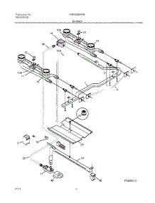 05 - Burner parts for Frigidaire Range FGF345BHWB from AppliancePartsPros.com