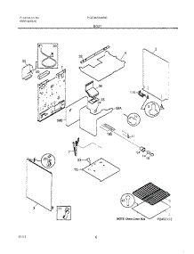 07 - Body parts for Frigidaire Range FGF345BHWB from AppliancePartsPros.com