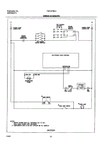 12 - Wiring Schematic parts for Frigidaire Range FGF337BCC from AppliancePartsPros.com