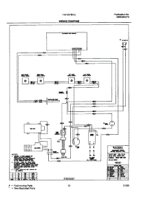 13 - Wiring Diagram parts for Frigidaire Range FGF337BCC from AppliancePartsPros.com