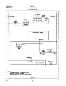 12 - Wiring Schematic parts for Frigidaire Range FGF337ABC from AppliancePartsPros.com