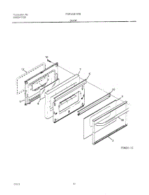 11 - Door parts for Frigidaire Range FGF345BHWB from AppliancePartsPros.com