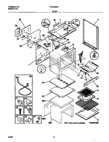 04 - Body parts for Frigidaire Range FGF352SBDB from AppliancePartsPros.com