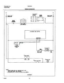 12 - Wiring Schematic parts for Frigidaire Range FGF337ASD from AppliancePartsPros.com