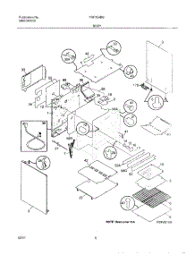 07 - Body parts for Frigidaire Range FGF354BGWF from AppliancePartsPros.com