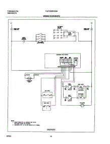 12 - Wiring Schematic parts for Frigidaire Range FGF350MXASA from AppliancePartsPros.com
