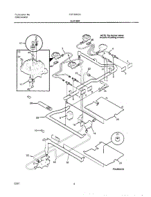 05 - Buner parts for Frigidaire Range FGF355CGBG from AppliancePartsPros.com