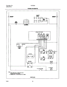 12 - Wiring Schematic parts for Frigidaire Range FGF355AUC from AppliancePartsPros.com