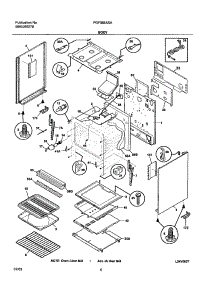07 - Body parts for Frigidaire Range FGF366ASA from AppliancePartsPros.com