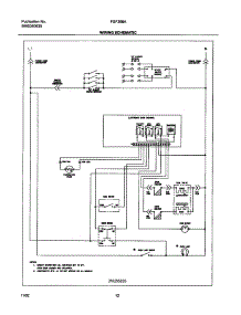 12 - Wiring Schematic parts for Frigidaire Range FGF366AUA from AppliancePartsPros.com