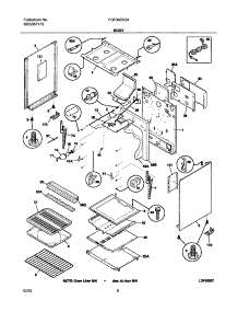 07 - Body parts for Frigidaire Range FGF366BCA from AppliancePartsPros.com