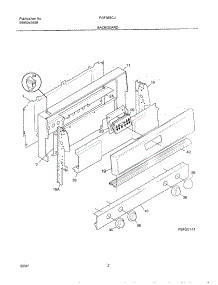 03 - Backguard parts for Frigidaire Range FGF368CJSA from AppliancePartsPros.com