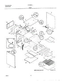 07 - Body parts for Frigidaire Range FGF368CJSA from AppliancePartsPros.com