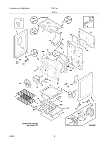 07 - Body parts for Frigidaire Range FGF375ESA from AppliancePartsPros.com