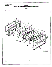 06 - Door parts for Frigidaire Range FGF374CCSL from AppliancePartsPros.com