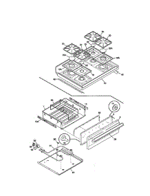 Top / Drawer parts for Frigidaire Range FGF376CESR from AppliancePartsPros.com