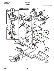 03 - Burner parts for Frigidaire Range FGF379WESG from AppliancePartsPros.com
