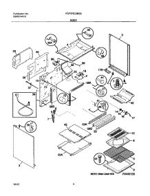 07 - Body parts for Frigidaire Range FGF376CXBSA from AppliancePartsPros.com