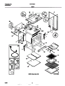 04 - Body parts for Frigidaire Range FGF378WCCA from AppliancePartsPros.com