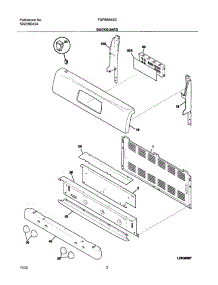 03 - Backguard parts for Frigidaire Range FGFB66ASC from AppliancePartsPros.com