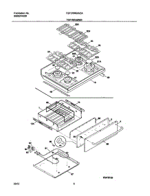 09 - Top / Drawer parts for Frigidaire Range FGF379WXACA from AppliancePartsPros.com