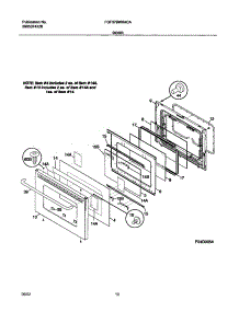 11 - Door parts for Frigidaire Range FGF379WXACA from AppliancePartsPros.com