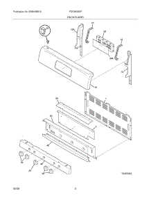 03 - Backguard parts for Frigidaire Range FGF380MXFSA from AppliancePartsPros.com