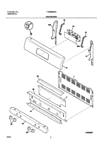 03 - Backguard parts for Frigidaire Range FGFB66ASD from AppliancePartsPros.com