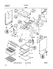 07 - Body parts for Frigidaire Range FGFB66ASC from AppliancePartsPros.com