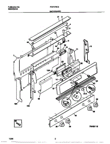 02 - Backguard parts for Frigidaire Range FGF376CETD from AppliancePartsPros.com