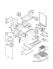 Body parts for Frigidaire Range FGFB64CJSC from AppliancePartsPros.com