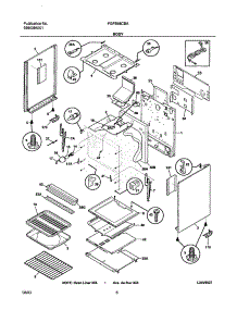 07 - Body parts for Frigidaire Range FGFB68CBA from AppliancePartsPros.com