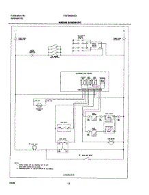 12 - Wiring Schematic parts for Frigidaire Range FGFB66ASD from AppliancePartsPros.com