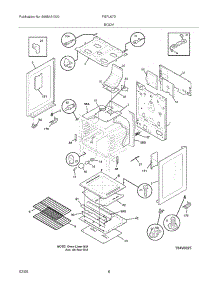 07 - Body parts for Frigidaire Range FGFL67DSD from AppliancePartsPros.com