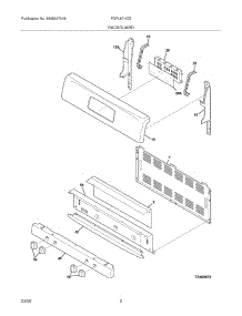03 - Backguard parts for Frigidaire Range FGFL67HCE from AppliancePartsPros.com