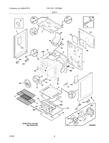 07 - Body parts for Frigidaire Range FGFL79DQB from AppliancePartsPros.com