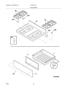 09 - Top / Drawer parts for Frigidaire Range FGFL79DCC from AppliancePartsPros.com