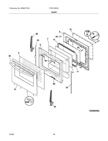11 - Door parts for Frigidaire Range FGFL79GCH from AppliancePartsPros.com