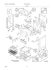 07 - Body parts for Frigidaire Range FGFLMC55GCE from AppliancePartsPros.com