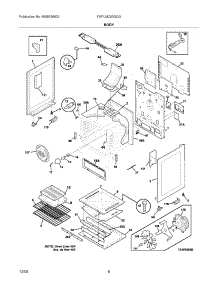 07 - Body parts for Frigidaire Range FGFLMC55GCG from AppliancePartsPros.com