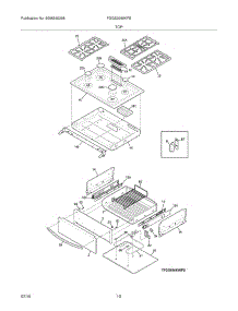 09 - Top / Drawer parts for Frigidaire Range FGGS3065KFB from AppliancePartsPros.com