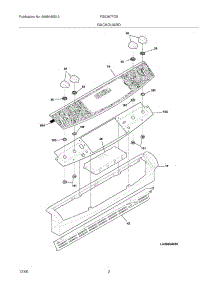 03 - Backguard parts for Frigidaire Range FGS367FCB from AppliancePartsPros.com