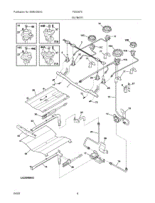 05 - Burner parts for Frigidaire Range FGS379EQA from AppliancePartsPros.com
