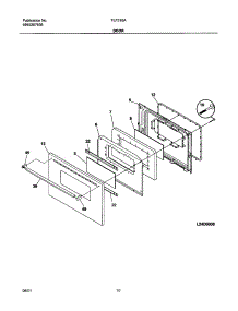 11 - Door parts for Frigidaire Range FLF316ASA from AppliancePartsPros.com