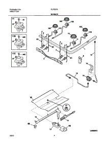 05 - Burner parts for Frigidaire Range FLF337AUB from AppliancePartsPros.com