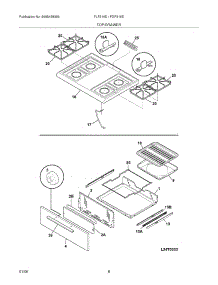 09 - Top / Drawer parts for Frigidaire Range FLF316DQD from AppliancePartsPros.com